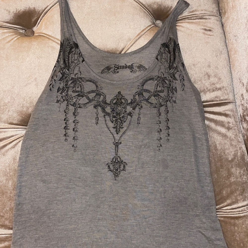 Gray tank, super soft, light and comfortable